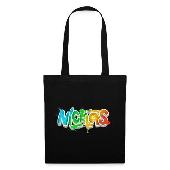 Nicklas - Sac en tissu - noir - Devant
