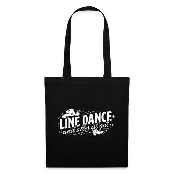 La danse en ligne et tout va bien - Sac en tissu - noir - Devant
