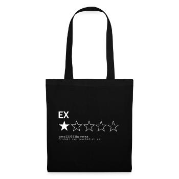 Bewertung Ex - Stoffbeutel - Schwarz - Vorne