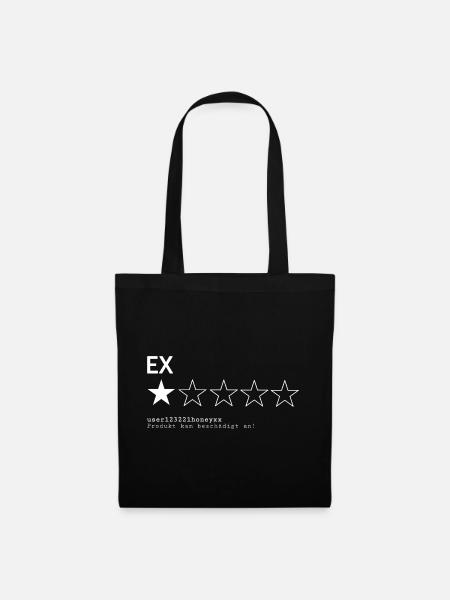 Bewertung Ex - Stoffbeutel - Schwarz