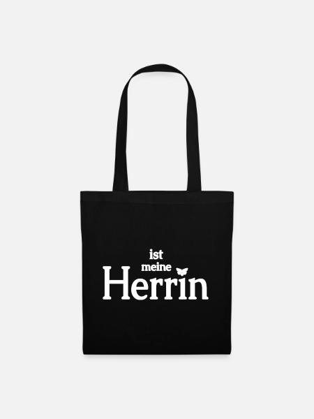 Selbstgestalen Name der Herrin - Stoffbeutel - Schwarz