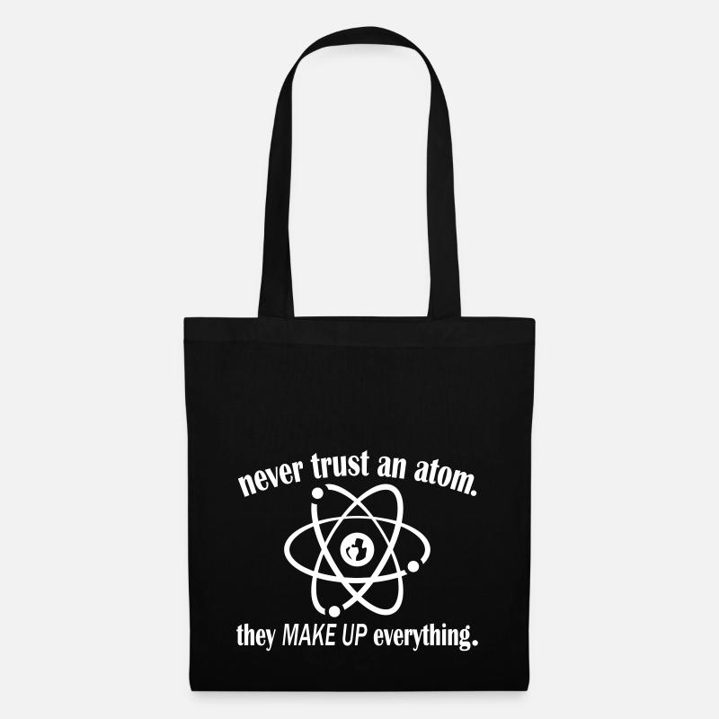 Never Trust An Atom - Tote Bag - black