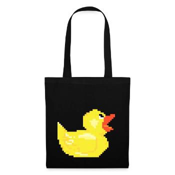 Duck duck pixel retro optics gift poison - Tote Bag - black - Front