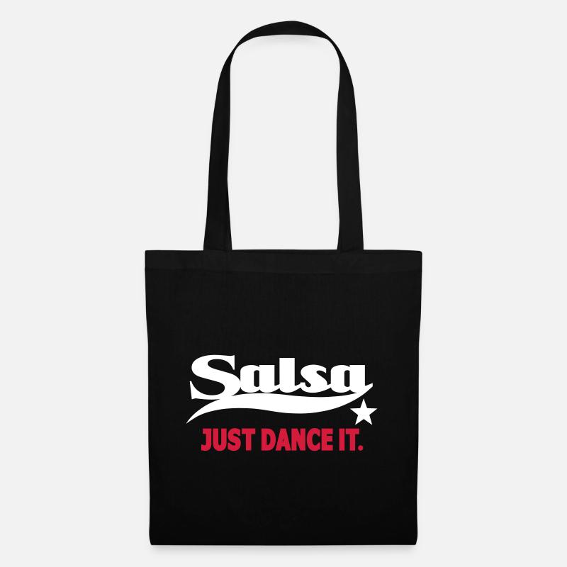 Salsa Just Dance It - Salsa Dance Shirt - Stoffbeutel - Schwarz