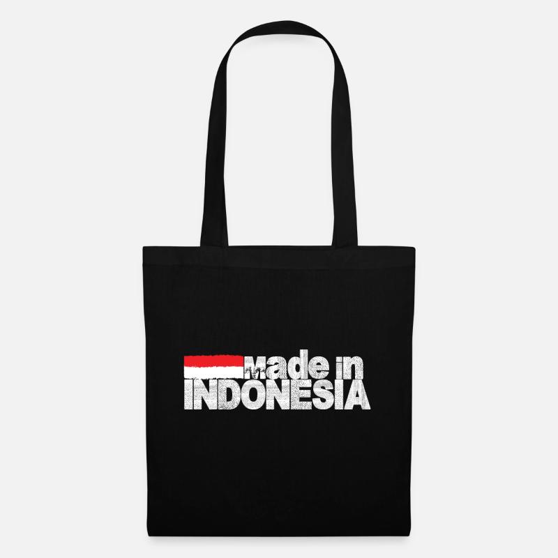 Indonesien - Stoffbeutel - Schwarz