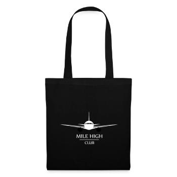 Mile high club - Stoffbeutel - Schwarz - Vorne