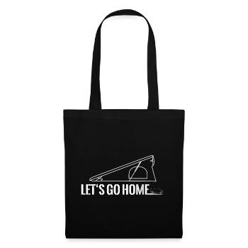 Lifting roof Folding roof Folding roof Let's go home - Tote Bag - black - Front