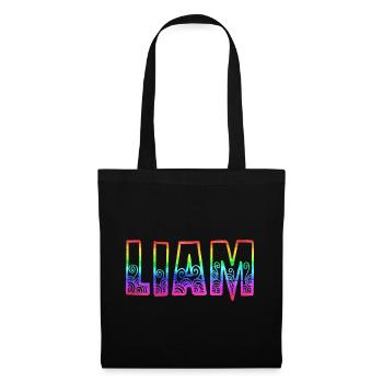 liam rs regenbogen - Stoffbeutel - Schwarz - Vorne