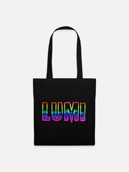 lumi rs regenbogen - Stoffbeutel - Schwarz