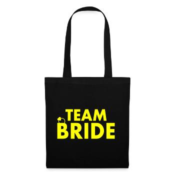 Team bride - Sac en tissu - noir - Devant