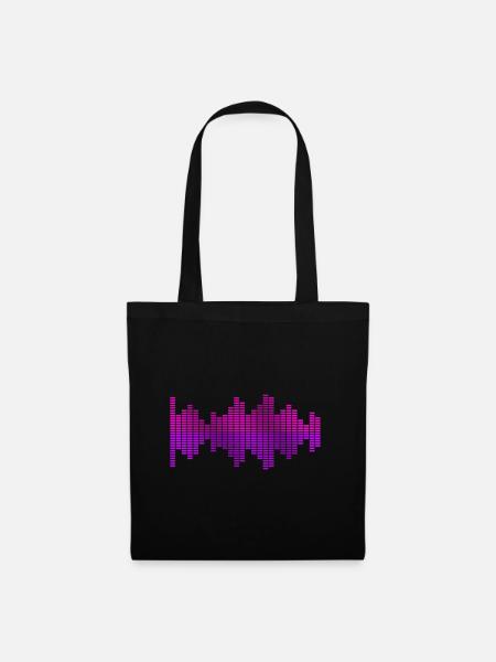 Equalizer Musik Dj - Stoffbeutel - Schwarz