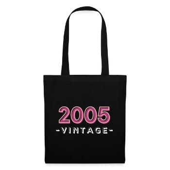 born 2005 gift idea birthday year 05 - Tote Bag - black - Front