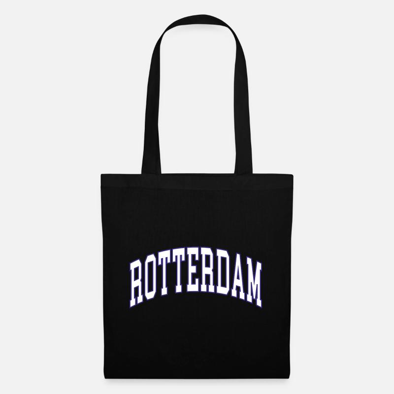 Rotterdam - Stoffbeutel - Schwarz