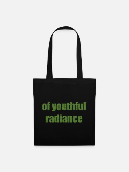 of youthful radiance - Stoffbeutel - Schwarz