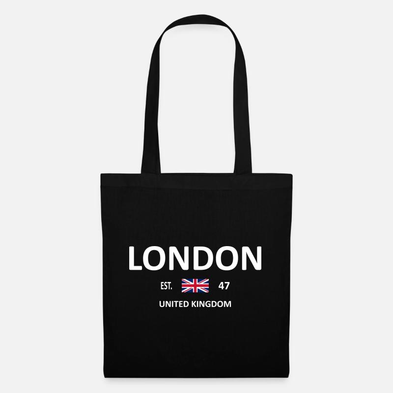 LONDON - Stoffbeutel - Schwarz