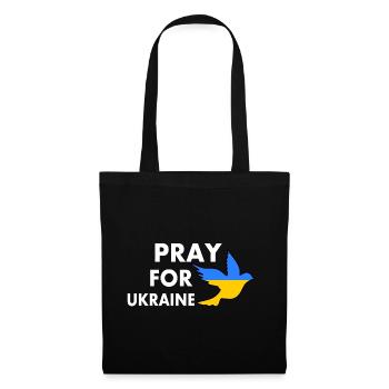Pray for ukraine - Stoffbeutel - Schwarz - Vorne