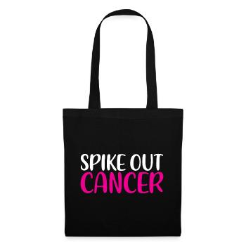 Pointe vers le haut du cancer - Sac en tissu - noir - Devant