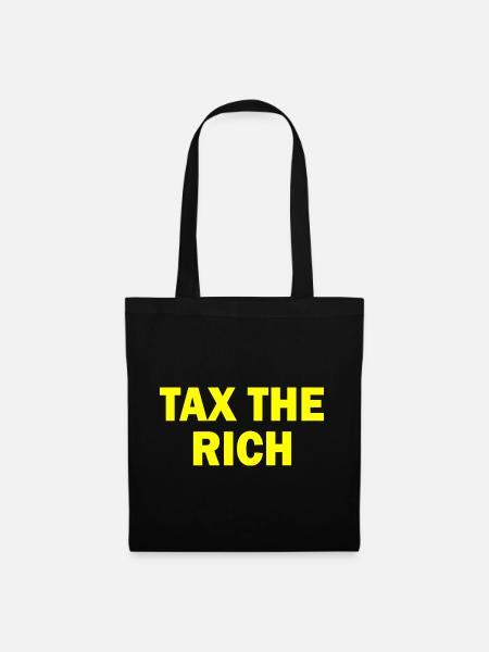 Tax the rich - Stoffbeutel - Schwarz
