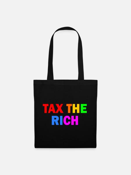 Tax the rich - Stoffbeutel - Schwarz