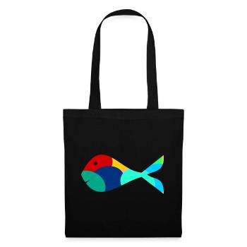 FISH. SARDINE. APRIL FOOL. SEA. OCEAN - Tote Bag - black - Front