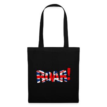 ROAR Royaume-Uni Drapeau du Royaume-Uni - Sac en tissu - noir - Devant