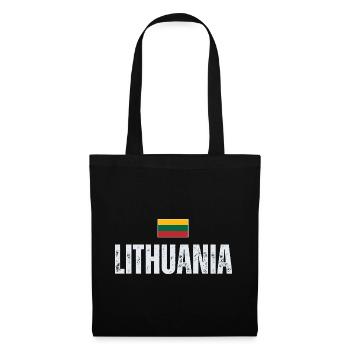 Lithuanian pride, flag of Lithuania - Tote Bag - black - Front