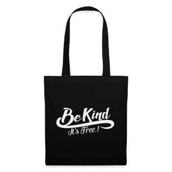 Be Kind It's Free - Vintage Positive White - Tote Bag - black - Front