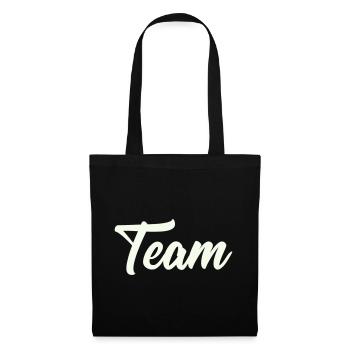 team - Stoffbeutel - Schwarz - Vorne