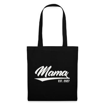 Mama 2027 Vintage Mama est 2027 - Stoffbeutel - Schwarz - Vorne