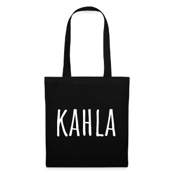 Kahla Shirt – Porzellanstadt Saale - Stoffbeutel - Schwarz - Vorne
