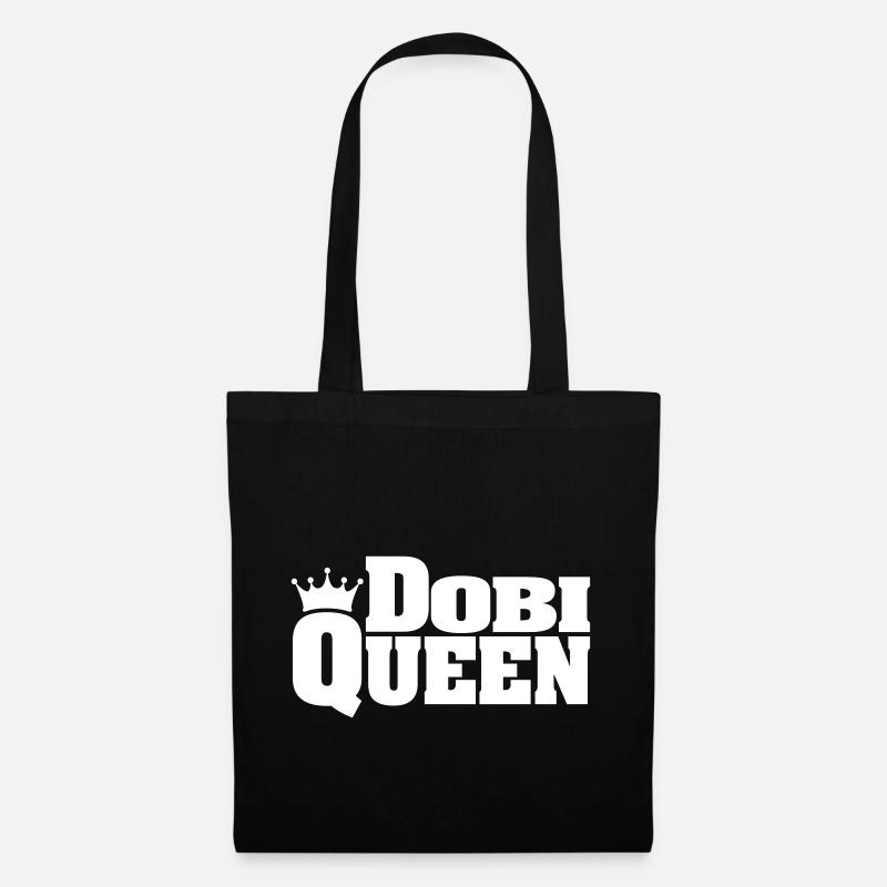 DOBI QUEEN Dobermann Doberman - Stoffbeutel - Schwarz