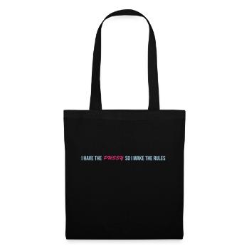 i have the pussy so i make the rules - Stoffbeutel - Schwarz - Vorne