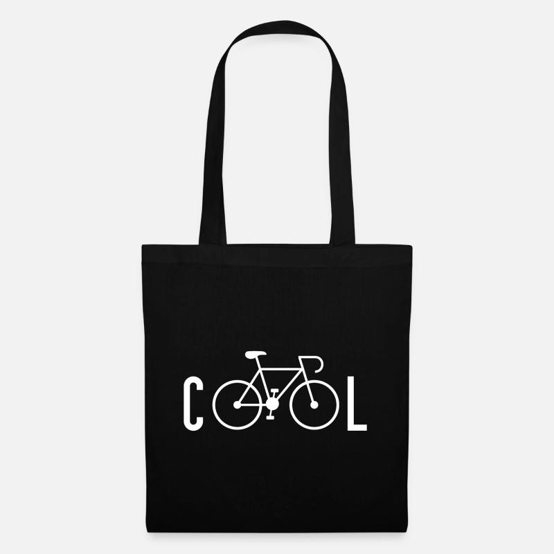 Radfahren ist cool - Stoffbeutel - Schwarz
