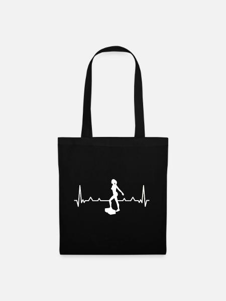 Heartbeat Aerobics Freestyle Aerobics Sport - Stoffbeutel - Schwarz