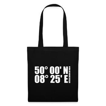 Rüsselsheim am Main coordinates - Tote Bag - black - Front