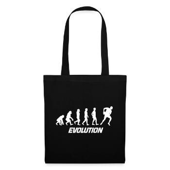 Tee shirt évolution rugby - Sac en tissu - noir - Devant