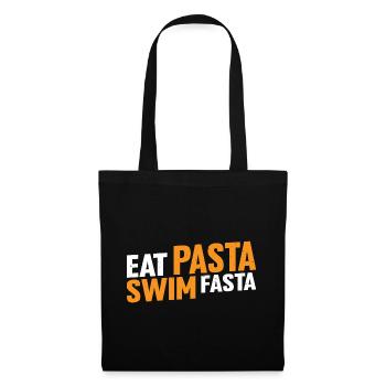 Eat Pasta Swim Fasta 16 - Stoffbeutel - Schwarz - Vorne