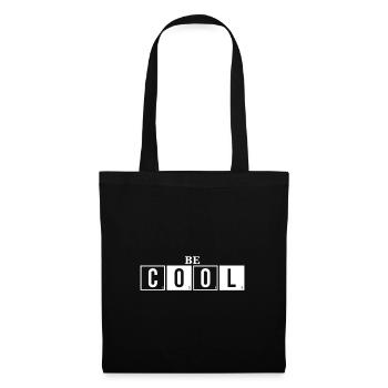 Soyez cool - Sei Cool Spruch - Sac en tissu - noir - Devant