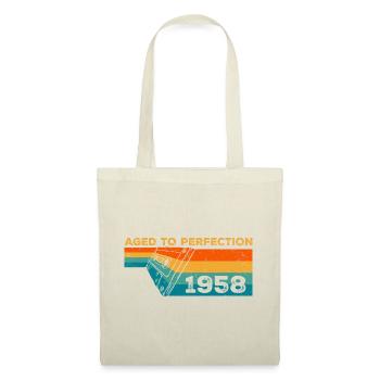 vintage 1958 - Cadeau D’anniversaire 1958 Retro - Sac en tissu - nature - Devant