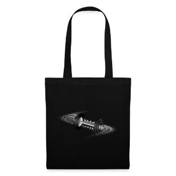 cool dumbbell motif for fitness & gym enthusiasts - Tote Bag - black - Front