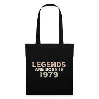 Légendes 1979 Vintage rétro anniversaire Original - Sac en tissu - noir - Devant