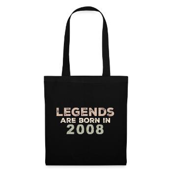 Légendes 2008 Vintage rétro anniversaire Original - Sac en tissu - noir - Devant