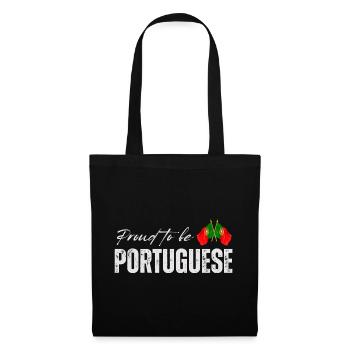 Portugais fier, j’adore le Portugal - Sac en tissu - noir - Devant
