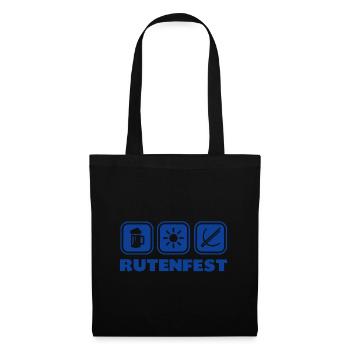 Rutenfest Ravensburg Bier Sonne Armbrust - Stoffbeutel - Schwarz - Vorne