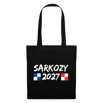 Sarkozy 2027 Humour Politique élections  - Sac en tissu - noir - Devant