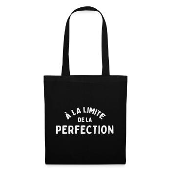On the edge of perfection Sarcastic humor - Tote Bag - black - Front