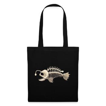 Poisson-grenouille - Sac en tissu - noir - Devant