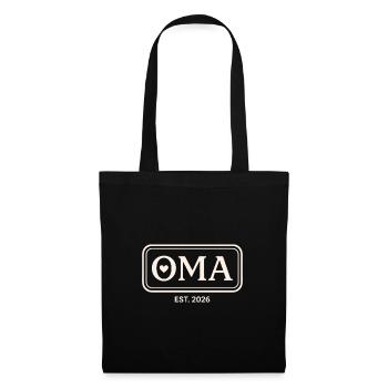 OMA EST. 2026 Proud Grandmother Announcement - Tote Bag - black - Front