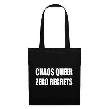 Chaos Queer Zero Reue - Stoffbeutel - Schwarz - Vorne