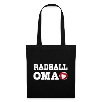 Radball, OMA, Radballer, Hallenradsport - Stoffbeutel - Schwarz - Vorne